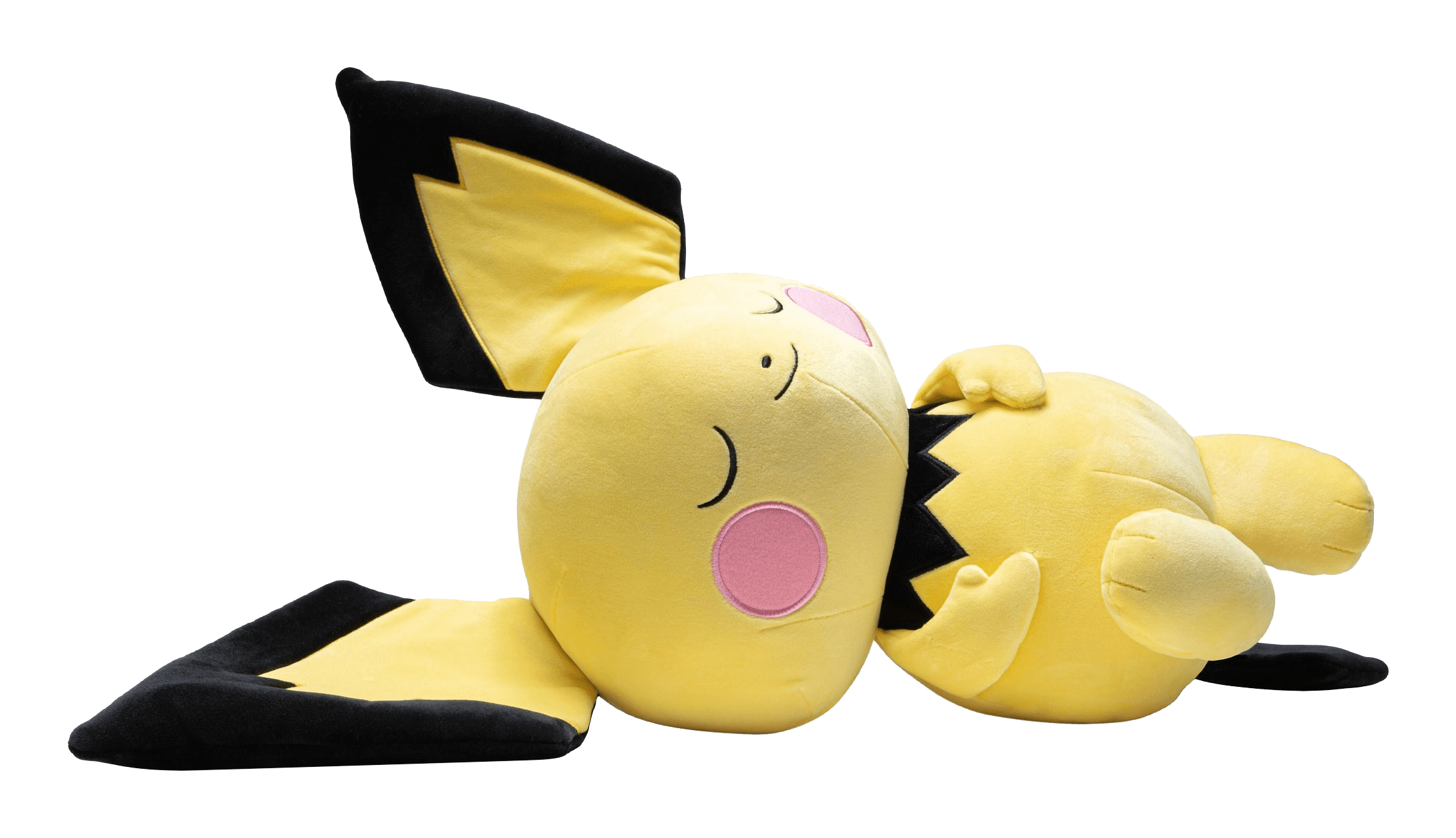 Jazwares Pokemon Plush - 18in Sleeping Pichu Stuffed Animal Toy | Perfect for Kids' Bedroom Decor, Gift for Pokemon Fans & Collectors
