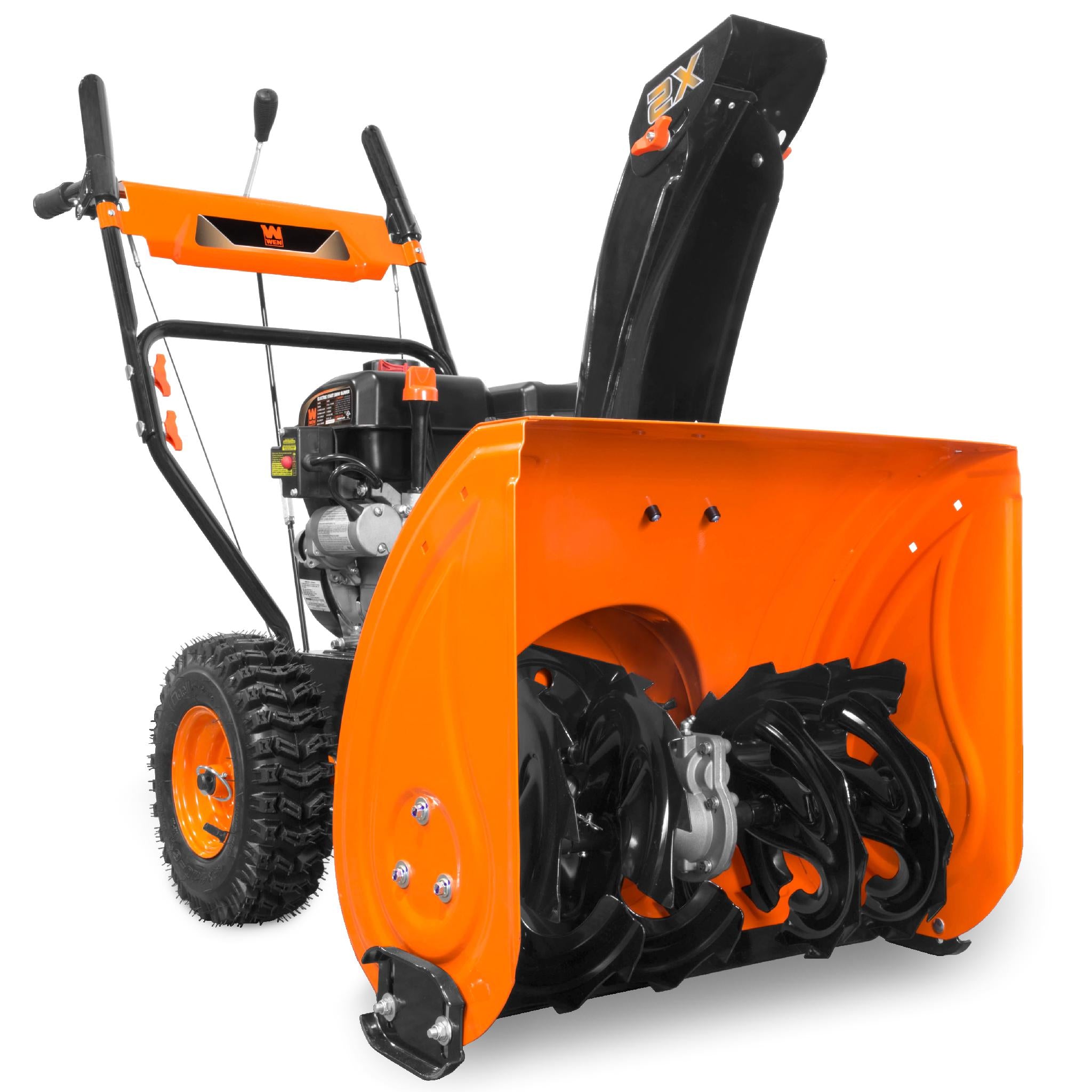 WEN SB24 24-Inch 212cc 2-Stage Self-Propelled Gas Snow Blower with Electric Start - Heavy Duty Snow Removal for Driveways, Sidewalks & Large Areas