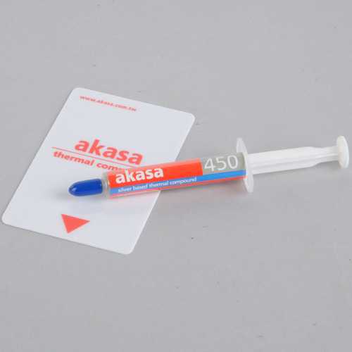 Akasa AK-450 5G High-Performance Silver Thermal Compound Paste for CPU/GPU Coolers - Efficient Heat Dissipation for Gaming PCs & Laptops
