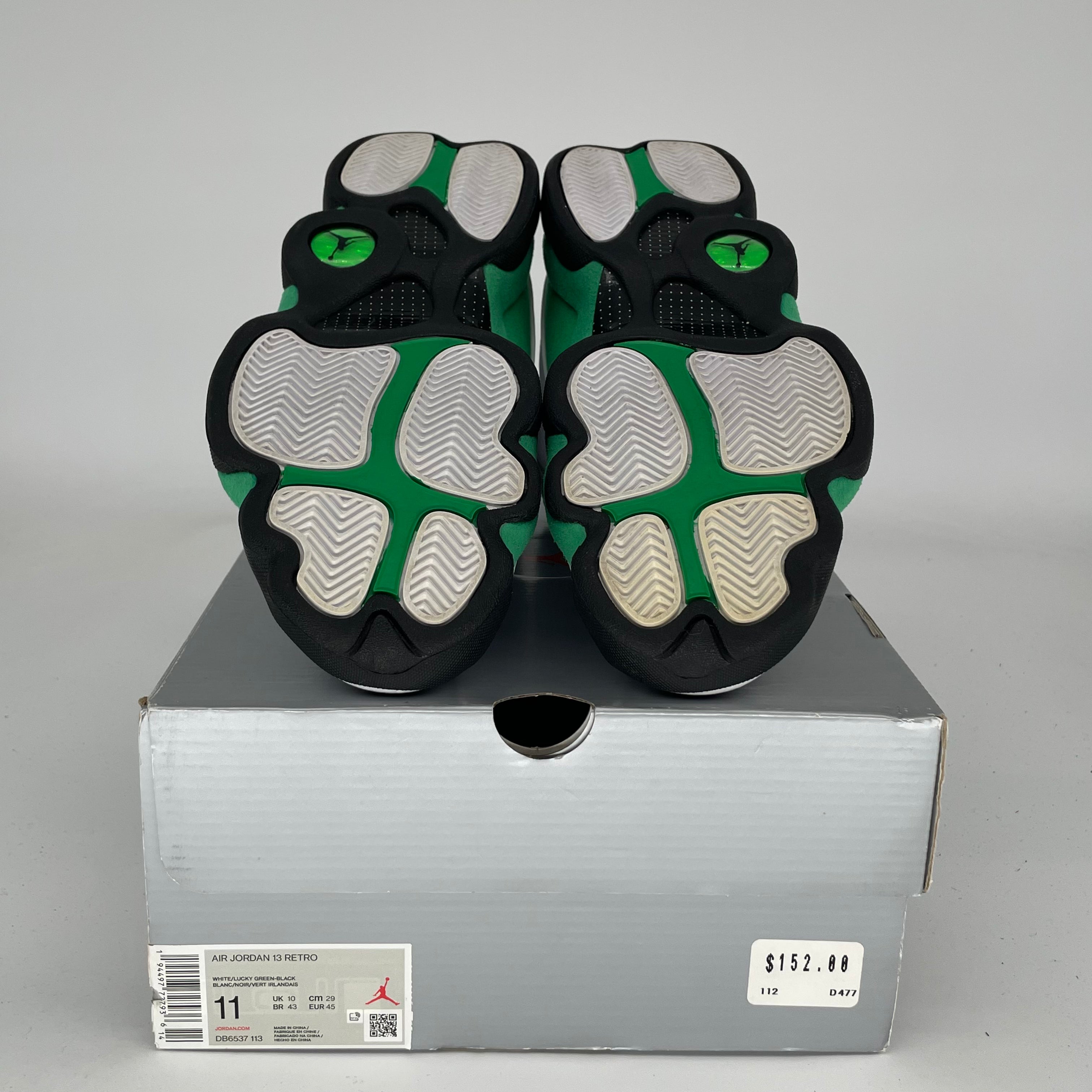 AIR JORDAN 13 Retro Lucky Green Basketball Shoes Men's Size 11 DB6537-113 - Perfect for Streetwear & Court Performance