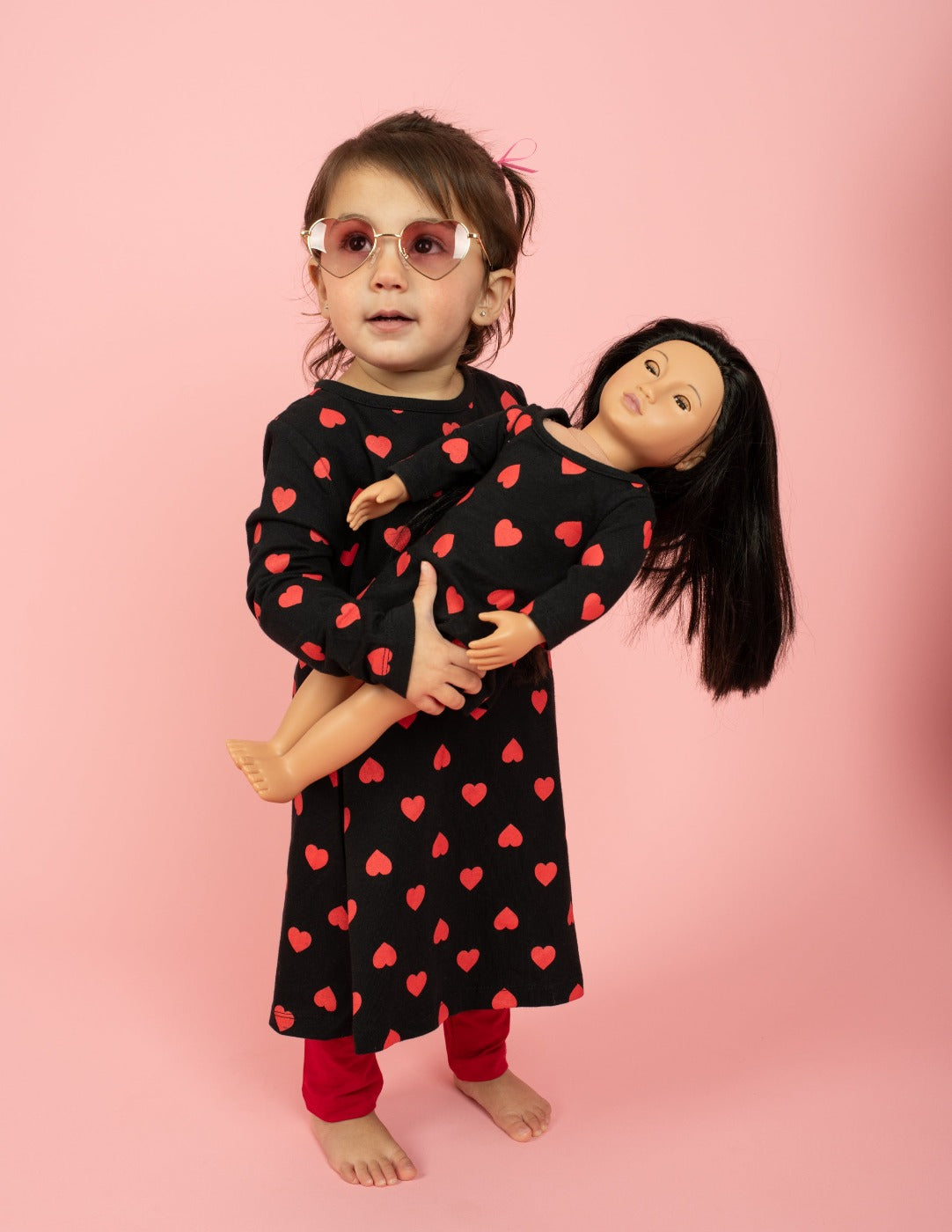 Matching Girl & Doll Cotton Dress Set - Adorable Outfits for Girls and Their Dolls - Perfect for Playdates, Parties, and Photo Shoots