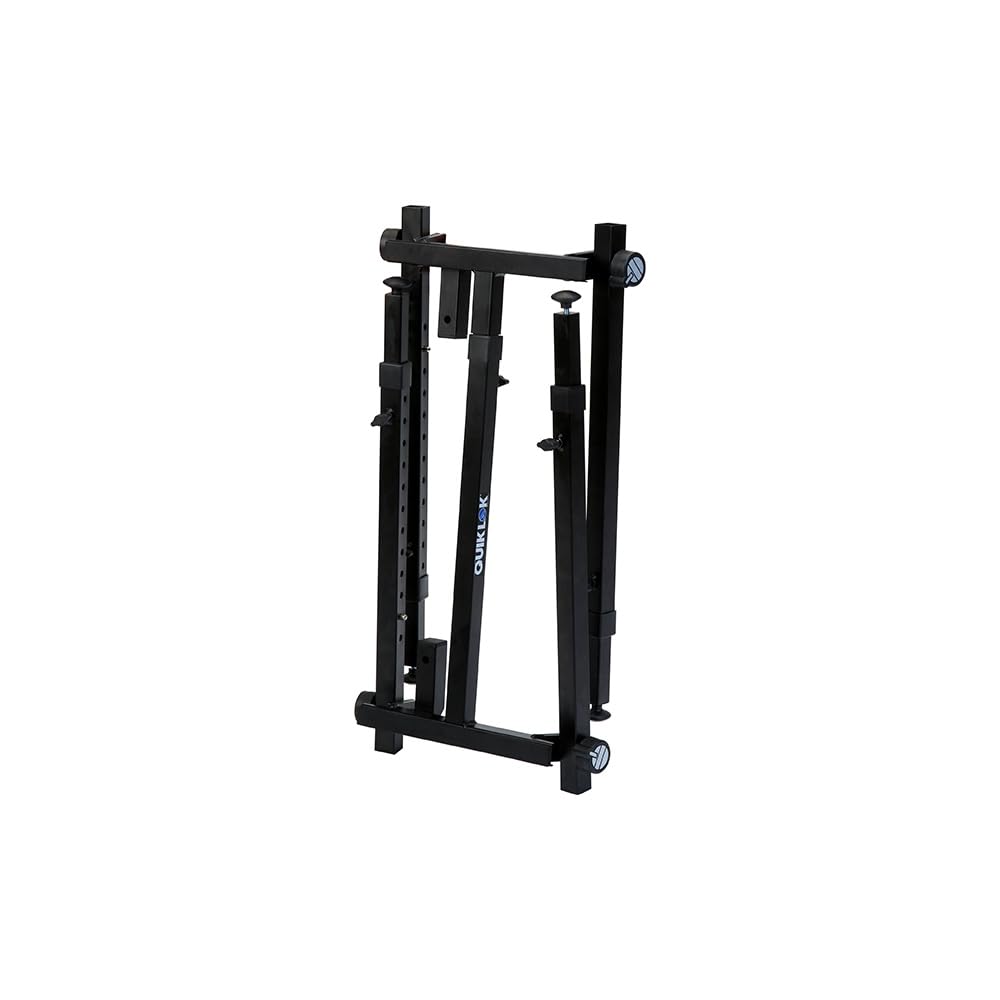 QUIK LOK WS-421 Adjustable Keyboard Stand & Mixer Stand - Heavy Duty Music Equipment for Studio, Stage & Home Use
