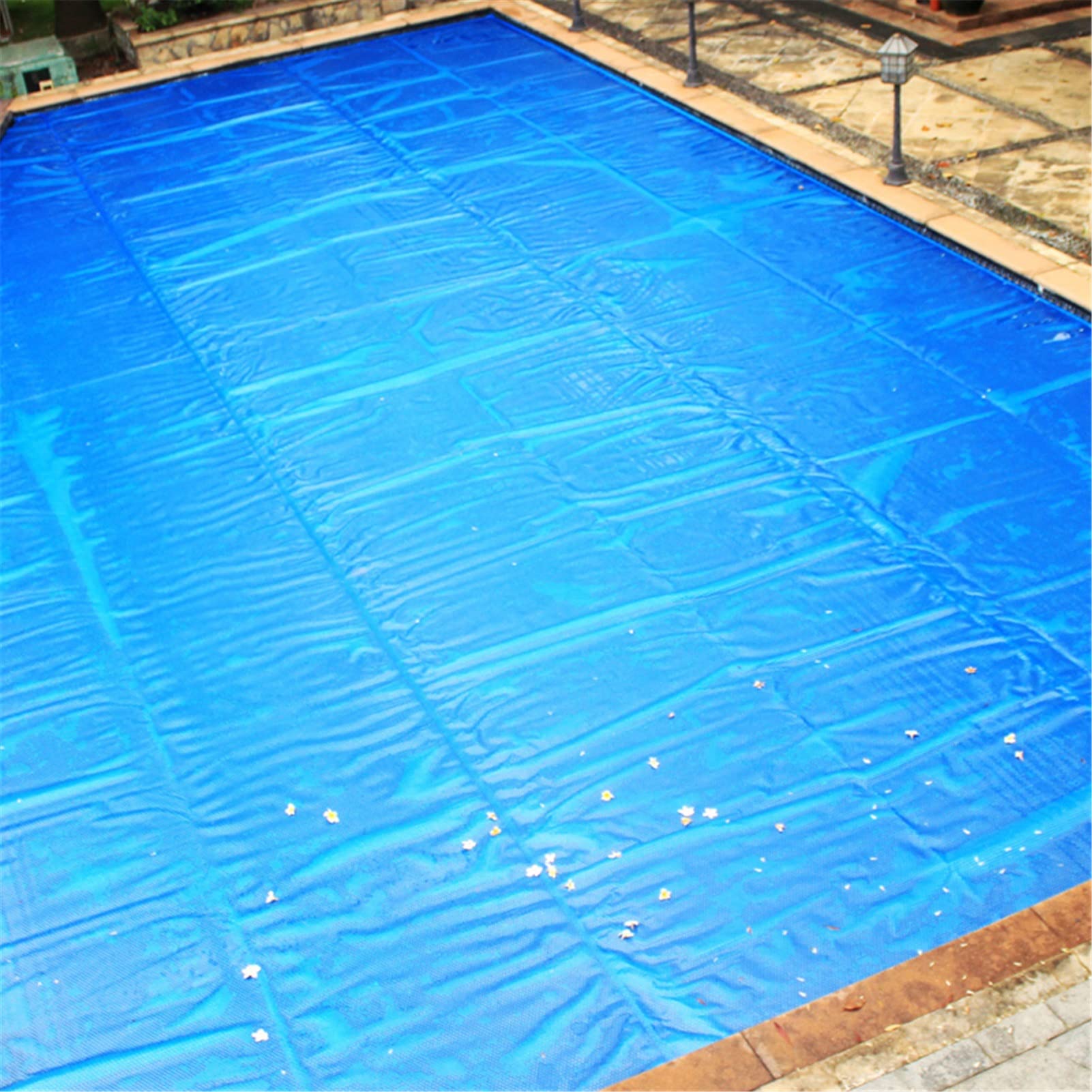 Premium UV-Resistant Bubble Insulated Swimming Pool Cover - Heavy Duty Tarpaulin Heat Retention Blanket for Inground & Above Ground Pools (3m x 6m/10ft x 19ft) | All-Season Protection for Family Backyard, Vacation Homes & Commercial Pools