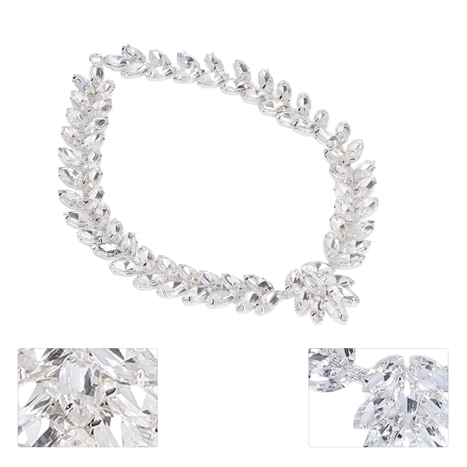 Premium Rhinestone Applique Trim - Sparkling DIY Embellishment for Belts, Dresses & More | Perfect for Costumes, Wedding Attire & Fashion Accessories