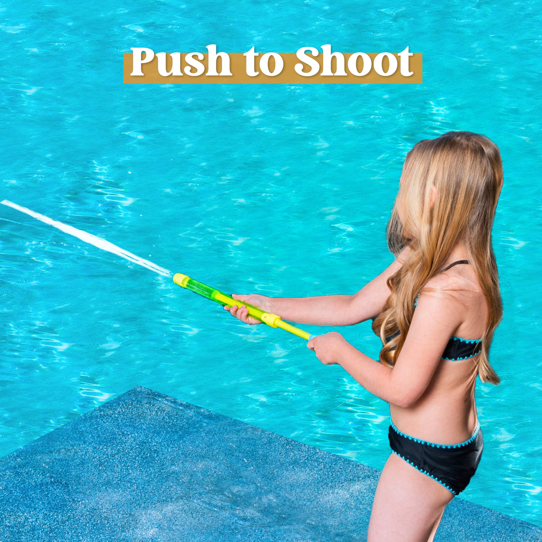 JOYIN 6 Pack Super Blaster Water Guns - 16.5 Inch Large Water Squirt Guns for Kids, Outdoor Summer Pool Beach Toys for Water Fights, Birthday Party Favors and Backyard Fun