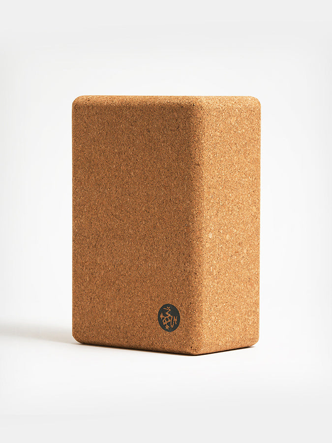 Manduka Cork Yoga Block - Eco-Friendly & Non-Slip Yoga Support for Alignment & Balance - Perfect for Yoga, Pilates & Meditation Practice at Home or Studio