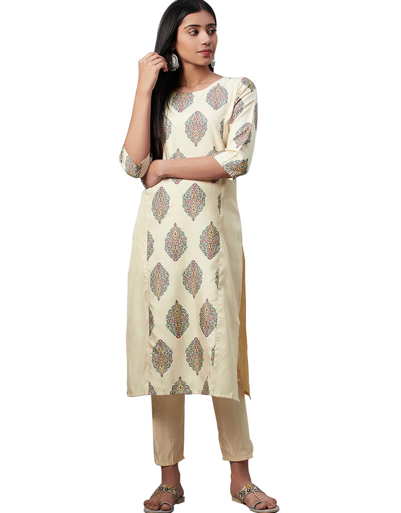 Elegant Beige Poly Silk Pant Suit for Women - Formal Business Attire & Office Wear - Perfect for Corporate Meetings, Interviews, and Professional Events