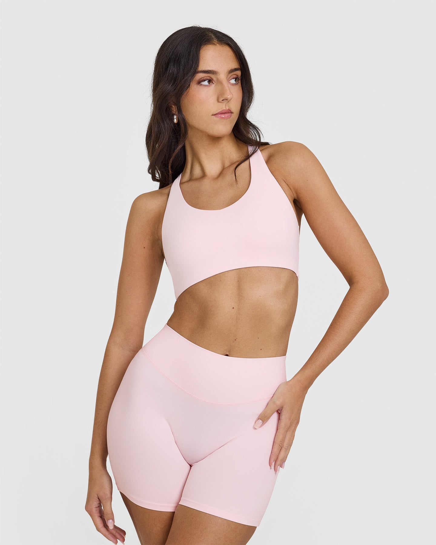 SoftMotion™ Sports Bra for Women - Breathable High Support Workout Bra in Ballet Pink | Yoga, Running, Gym & Activewear