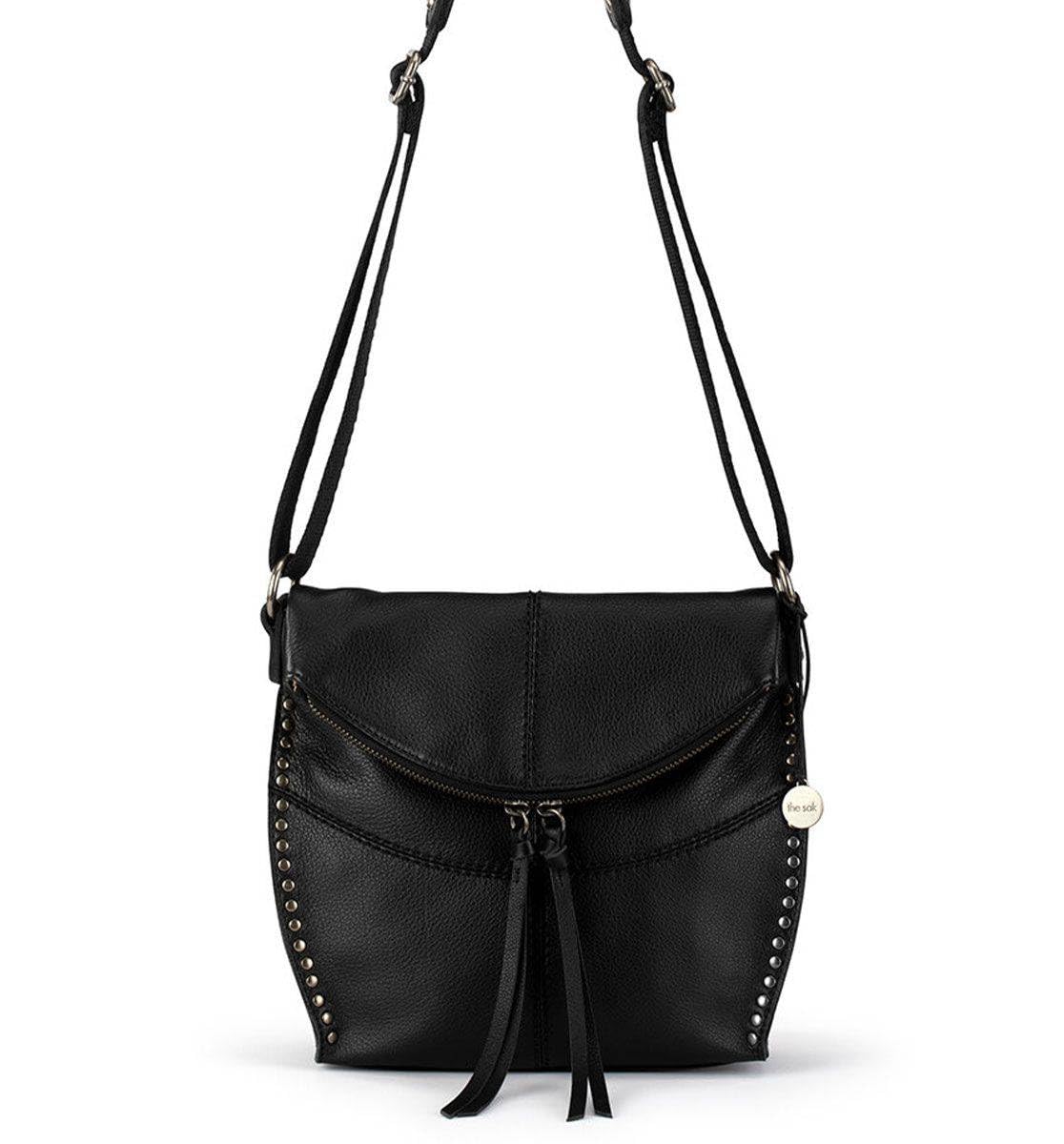 The Sak Silverlake Genuine Leather Crossbody Bag for Women - Adjustable Strap, Multiple Zipper Pockets - Perfect for Everyday Use, Travel & Shopping