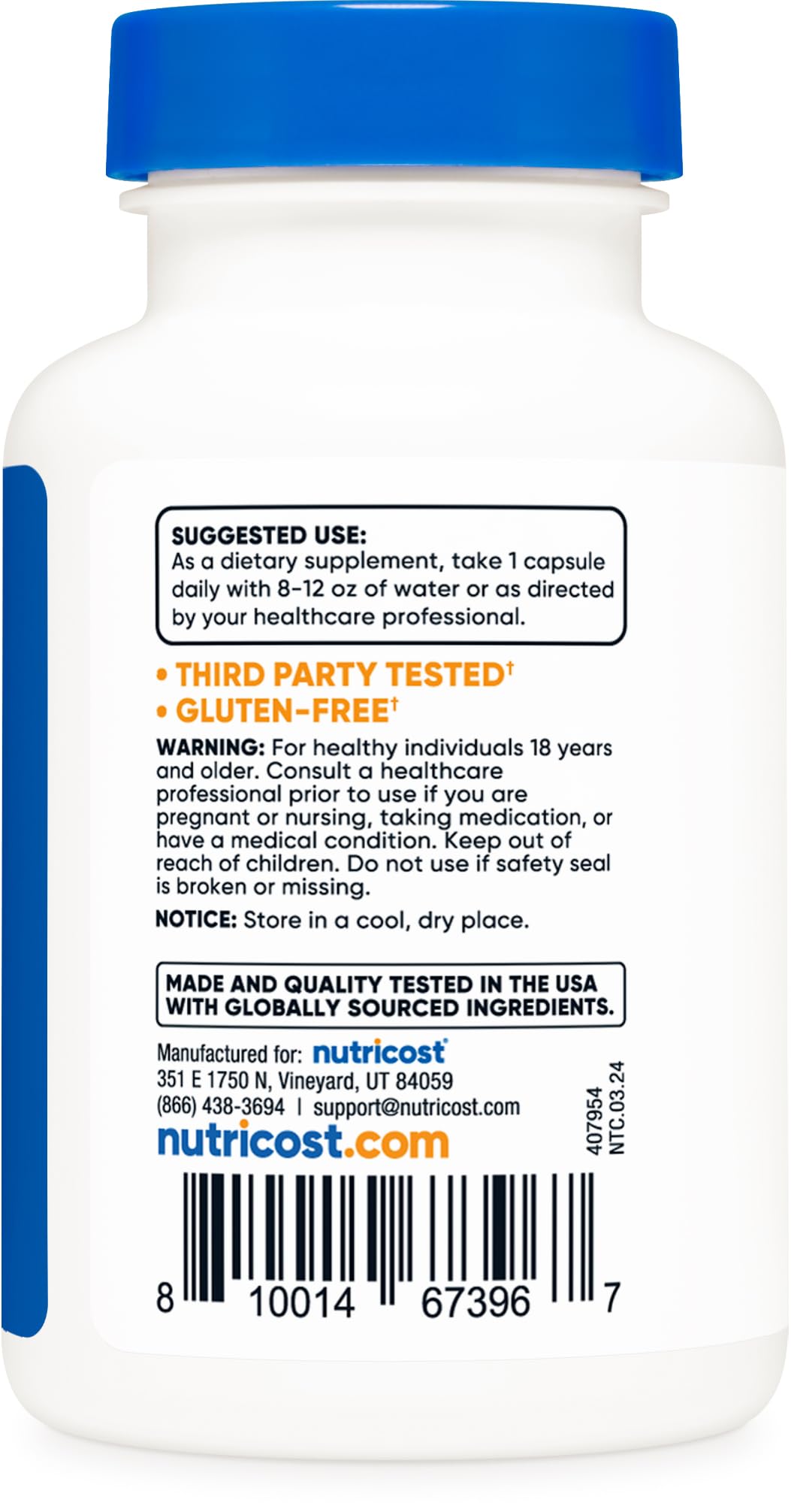 Nutricost Luteolin 100mg 120 Capsules - Vegetarian, Non-GMO, Gluten Free Supplement for Immune Support & Antioxidant Benefits - Perfect for Daily Wellness Routine