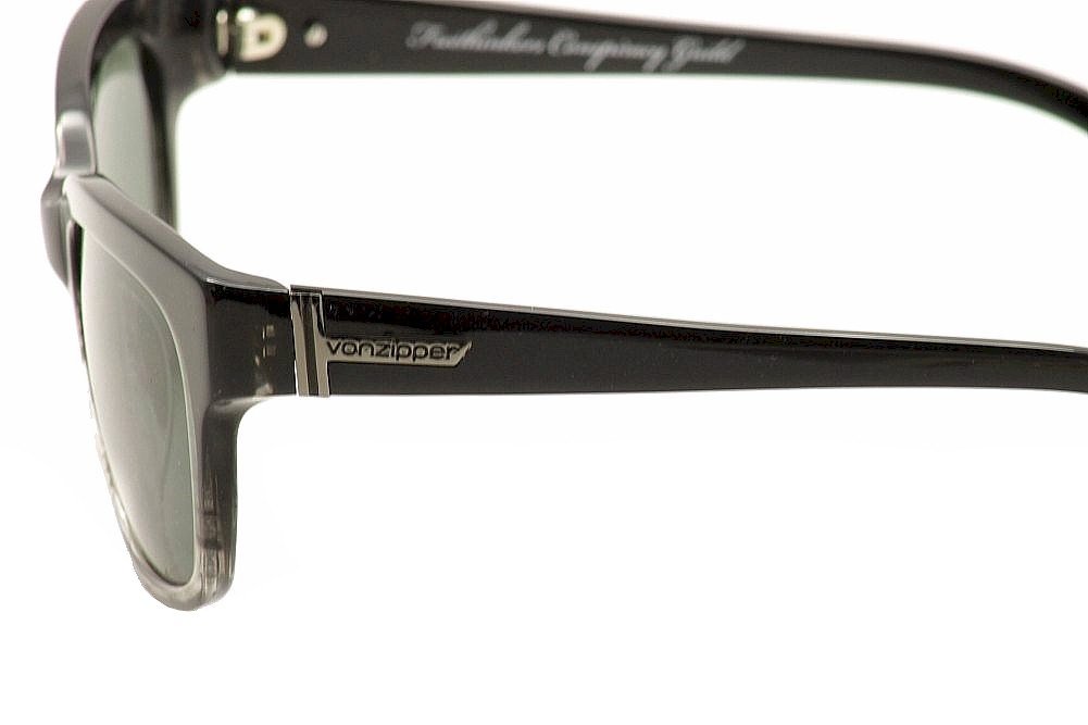 VonZipper Commonwealth Men's Authentic Sunglasses - Black Fade/Green Grey Polarized Lenses, UV Protection, Lightweight Frame for Outdoor Sports, Driving & Beach Activities