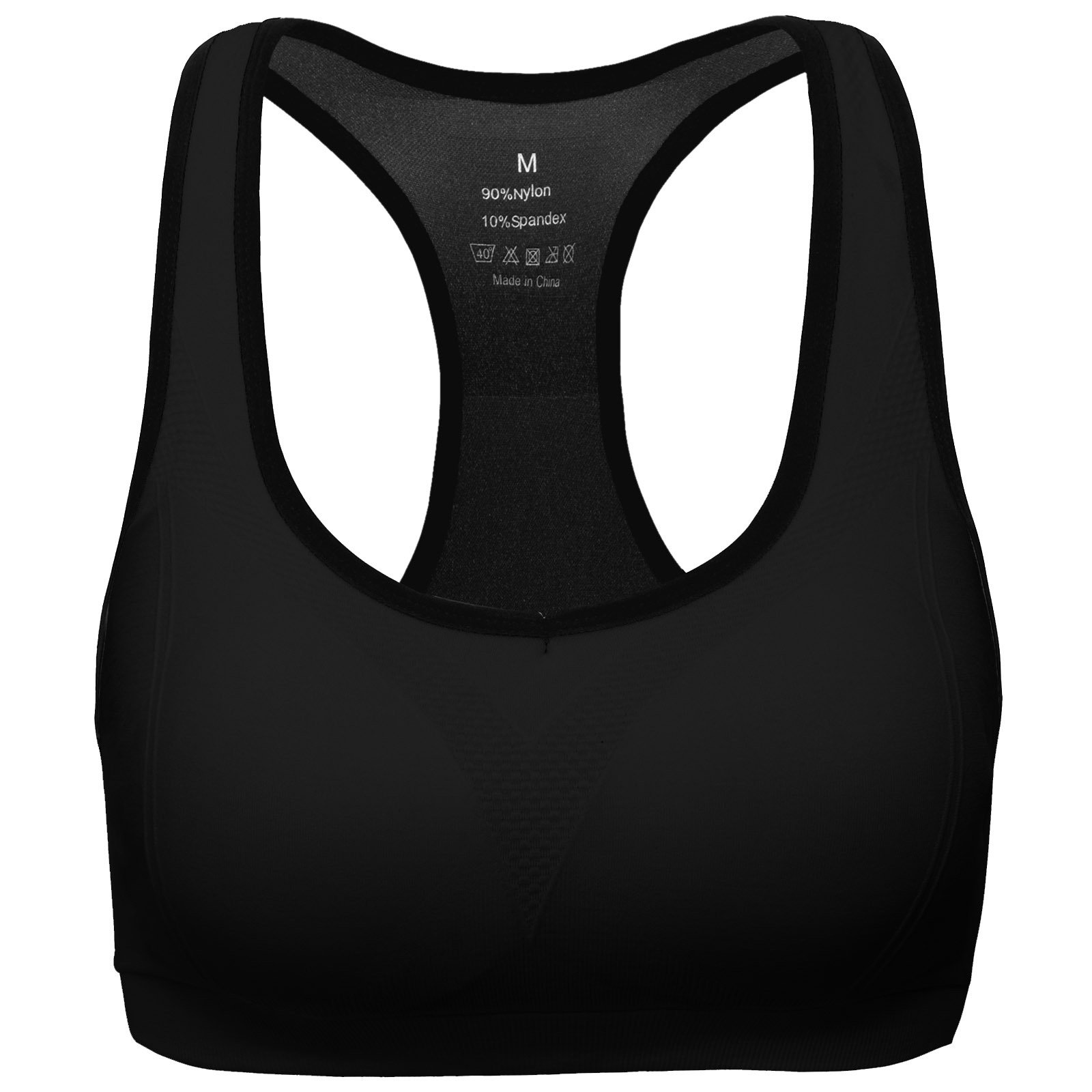 MIRITY Women's High Impact Racerback Sports Bra - Breathable Workout Gym Activewear for Running, Yoga & Fitness Training
