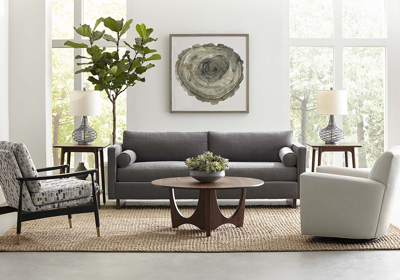 Paxton Sofa - Modern 3-Seater Fabric Couch with Reversible Chaise for Living Room, Lounge & Family Room - Comfortable Sectional Sofa for Home Decor
