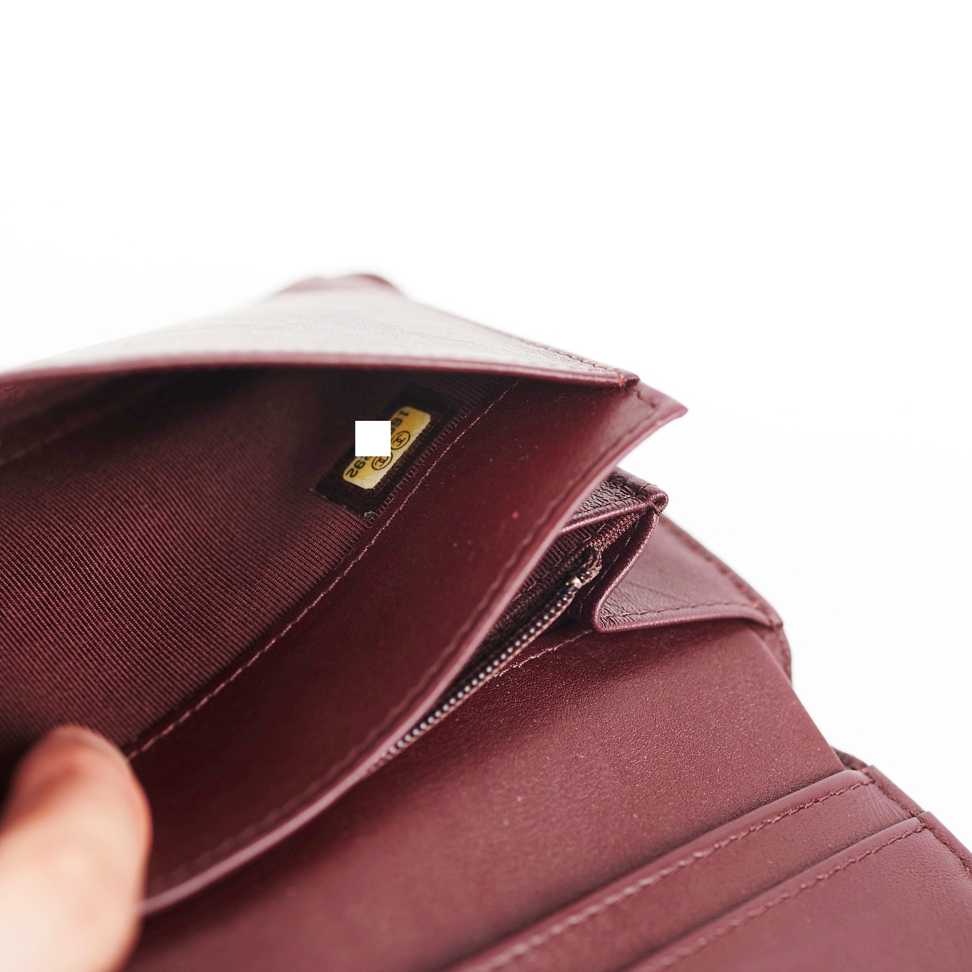 Chanel Long Wallet in Patent Burgundy Leather - Luxury Women's Wallet for Everyday Use & Special Occasions