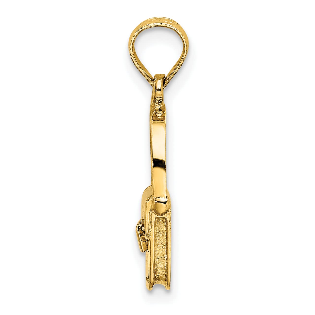 Lex & Lu 14k Yellow Gold 3D Polished Purse Charm - Elegant Handbag Accessory for Women's Luxury Bags & Wallets | Perfect Gift for Fashion Lovers