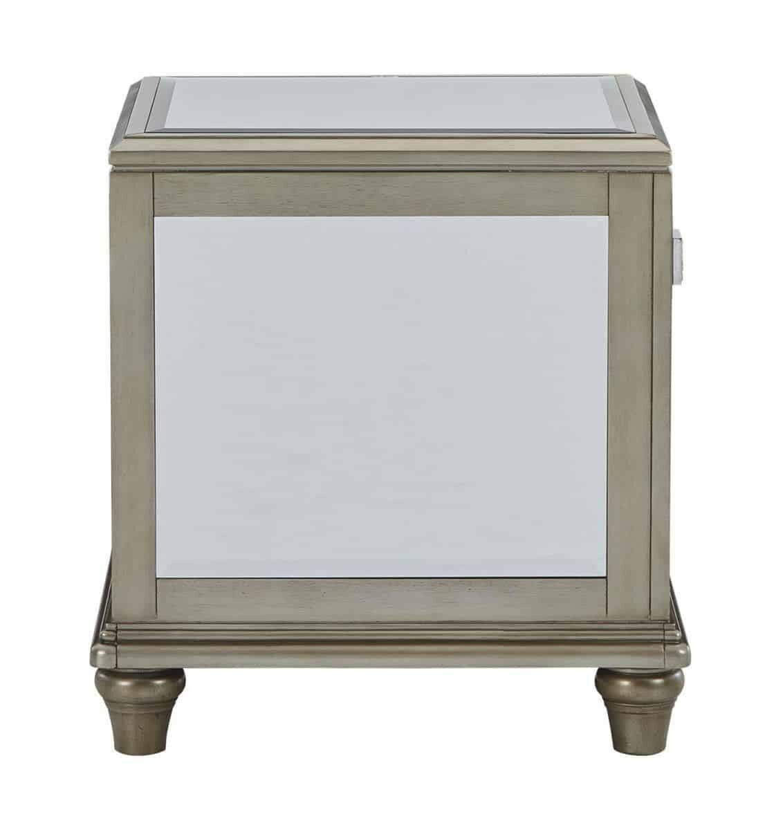 Chevanna End Table T942 - Modern Side Table with Storage Shelf for Living Room, Bedroom, or Office - Perfect for Small Spaces & Home Decor