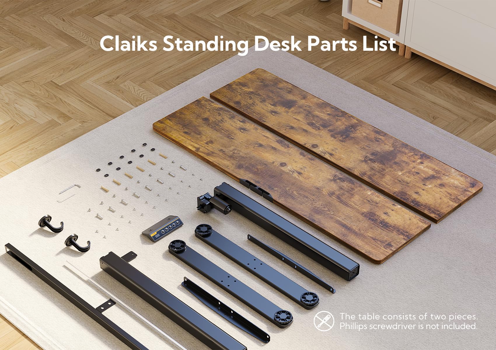 Claiks Electric Standing Desk 24x48