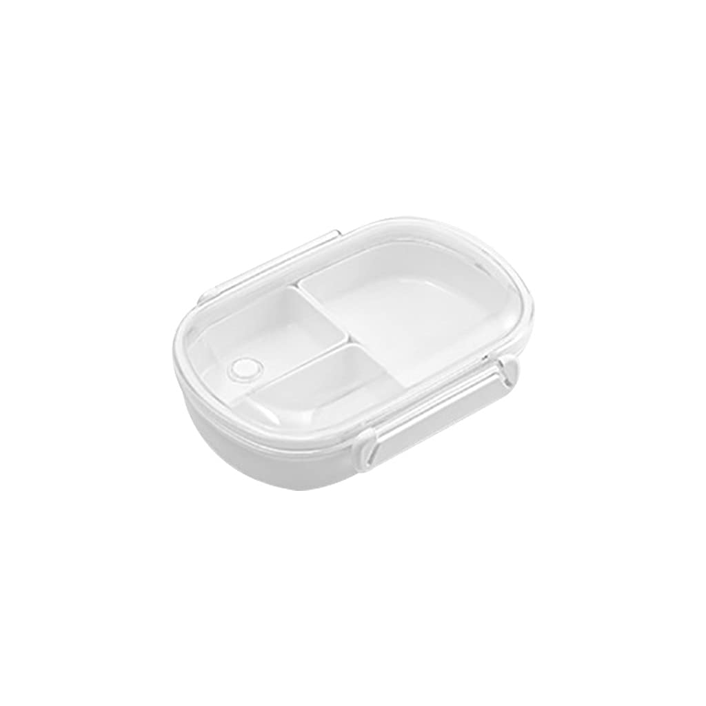 Eco-Friendly Microwave Safe Plastic Bento Lunch Box for Kids - 18X13.3X4.8cm School & Picnic Food Storage Container | Durable, Leak-Proof Dinnerware Set for School, Office & Outdoor Activities (Multiple Colors Available)