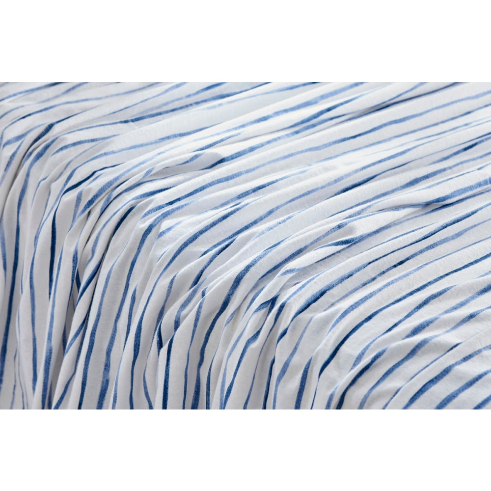 Premium 150GSM Waterproof Flannel Bed Sheet Set - Soft & Breathable King Size Bedding in Ocean Blue - Perfect for Cozy Winter Nights & Guest Room Comfort