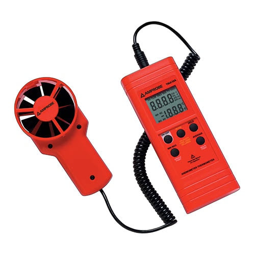Amprobe TMA10A Digital Anemometer Thermometer with Remote Vane - Accurate Wind Speed & Temperature Meter for HVAC, Weather Monitoring, and Outdoor Activities