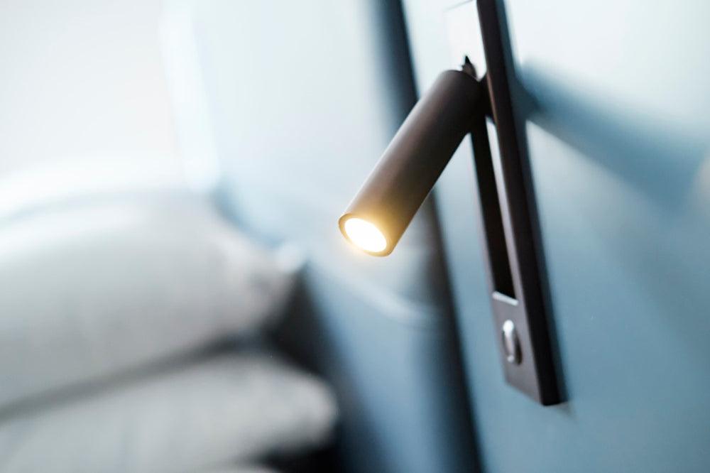 Wall Mounted Plug-in Bedside Sconce Light - Modern Plug in Wall Lamp for Bedroom, Living Room & Nursery - Perfect for Reading, Night Light & Ambient Lighting