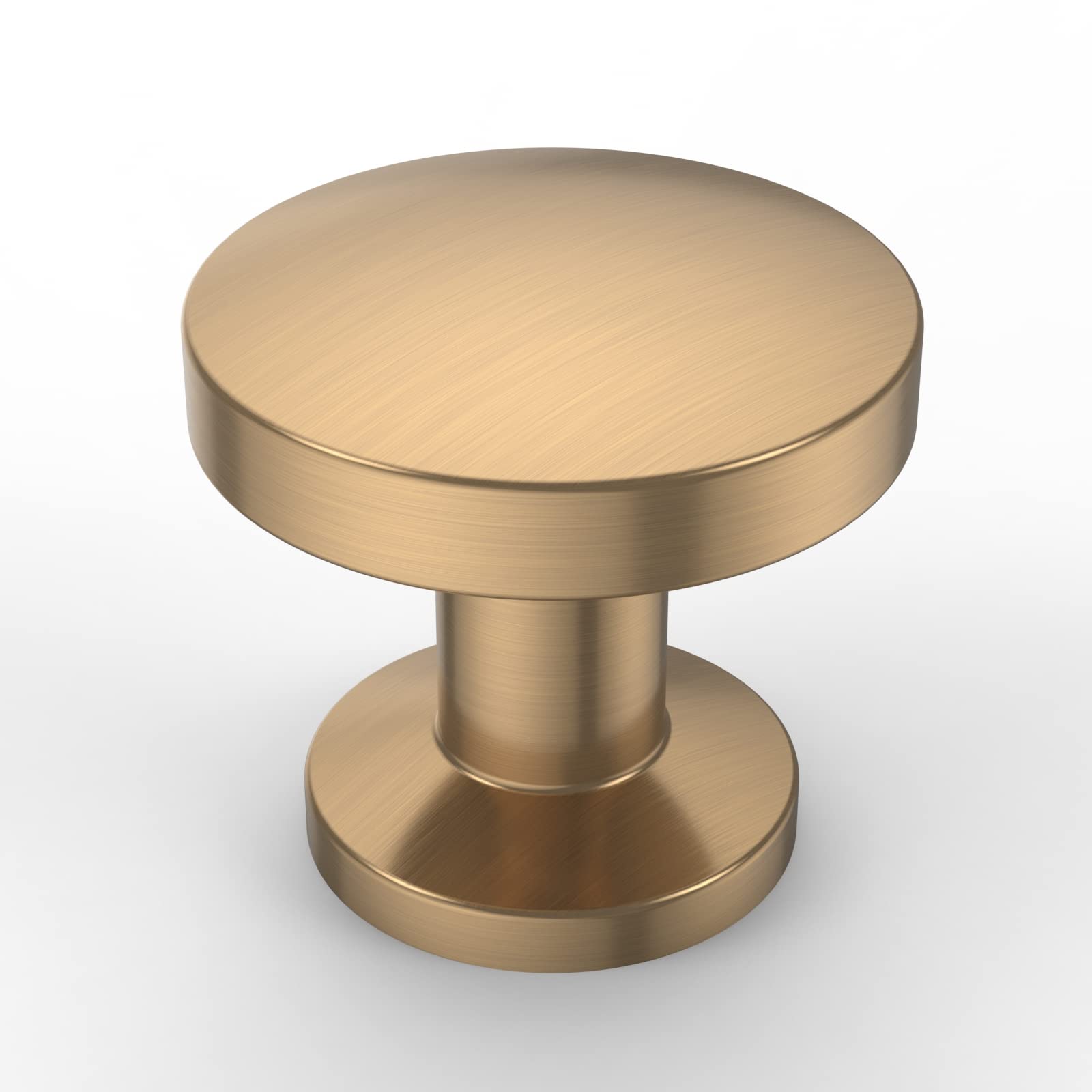 10 Pack Champagne Bronze Cabinet Knobs - Zinc Alloy Dresser & Drawer Pulls - Elegant Kitchen & Bathroom Hardware for Cabinets, Furniture, and Home Decor