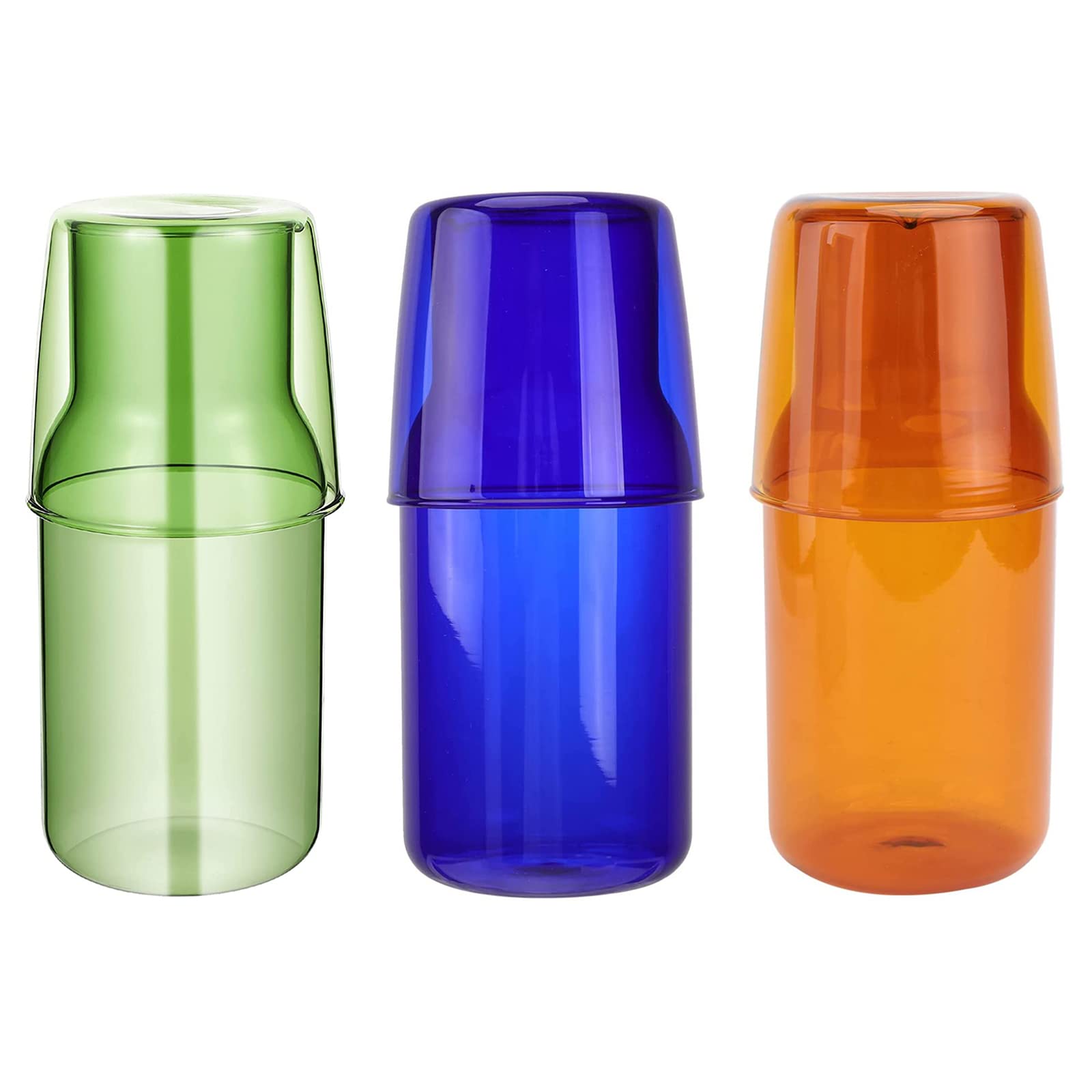 Bedside Water Carafe Set with Tumbler Glass - Nightstand Water Pitcher and Drinking Cup Set for Bedroom, Bathroom, or Office - Perfect for Hydration at Night, Morning Routine, and Guest Hospitality