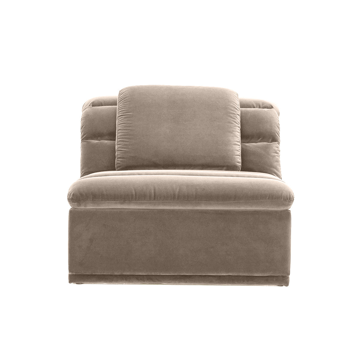 Avalon 1.5 Seat Modular Floating Sofa - Armless Contemporary Sectional for Living Room, Lounge & Modern Home Decor