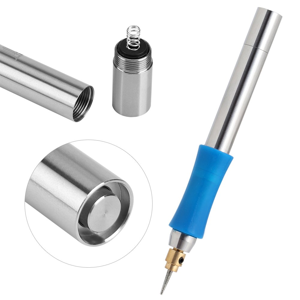 Premium Stainless Steel Mini Handheld Electric Engraving Pen - 32000 RPM Rechargeable Engraver Tool Kit for Metal, Wood, Stone & Glass | Perfect for DIY Crafts, Jewelry Making, Wood Carving & Personalization Projects