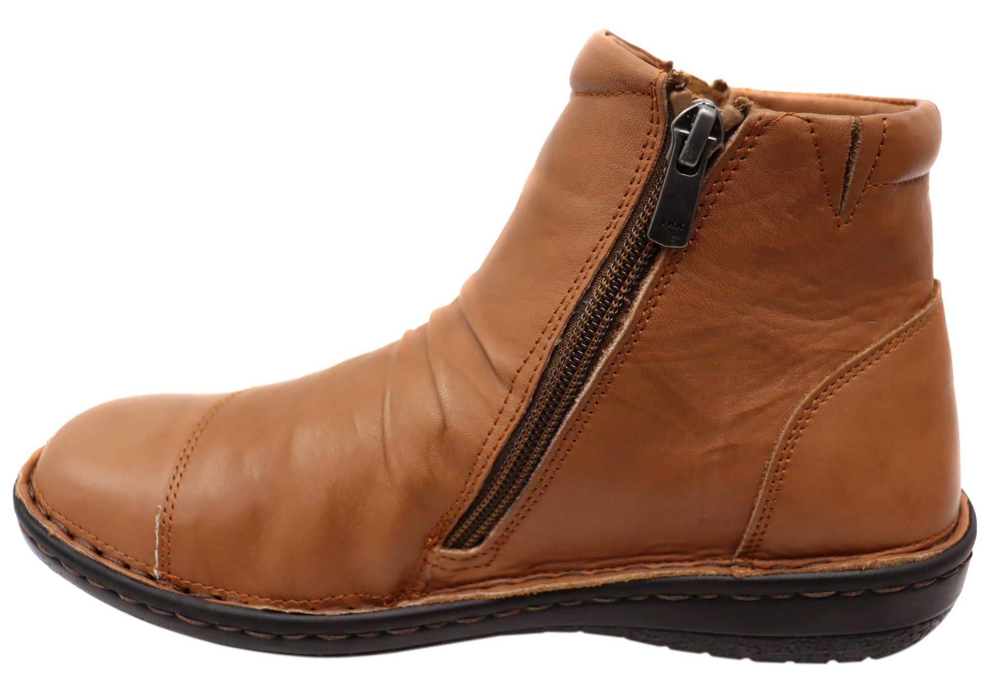 Orizonte Talun Women's European Comfortable Leather Ankle Boots - Stylish & Soft for Walking, Work & Casual Outfits