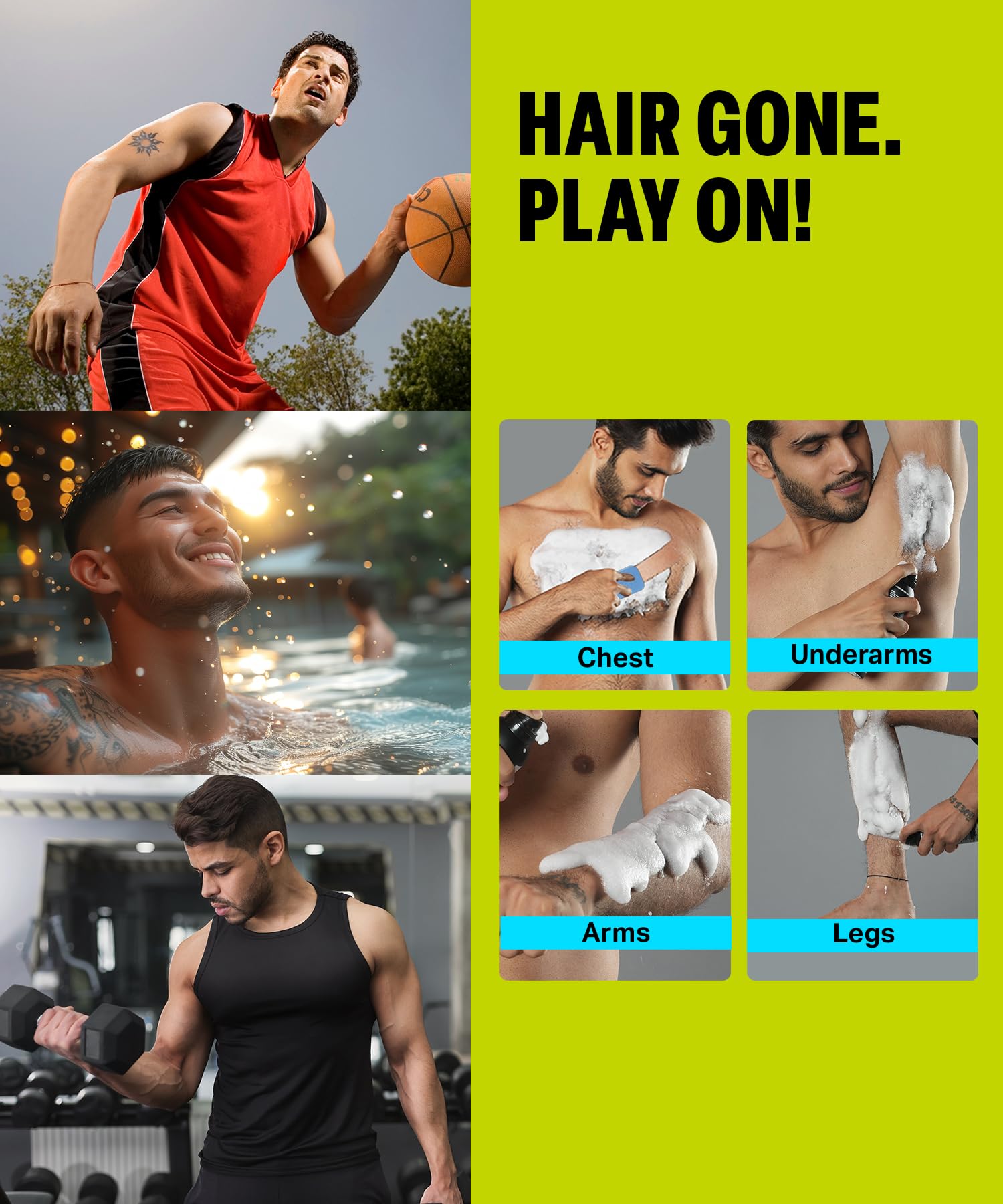 Bombay Shaving Company Sensi Hair Removal Spray - 200ml | Painless & Irritation-Free Depilatory Spray for Women & Men | For Chest, Arms, Underarms, Legs & Bikini Area | Natural Ingredients with Pleasant Fragrance | At-Home Hair Removal Solution for Smooth Skin | Perfect for Pre-Vacation, Summer & Special Occasion Prep