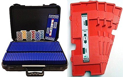 Baron Barclay 36 Imperial-Plus Duplicate Bridge Boards Set with 36 All-Plastic Playing Card Decks & Durable Carrying Case - Perfect for Bridge Tournaments, Home Games, and Travel
