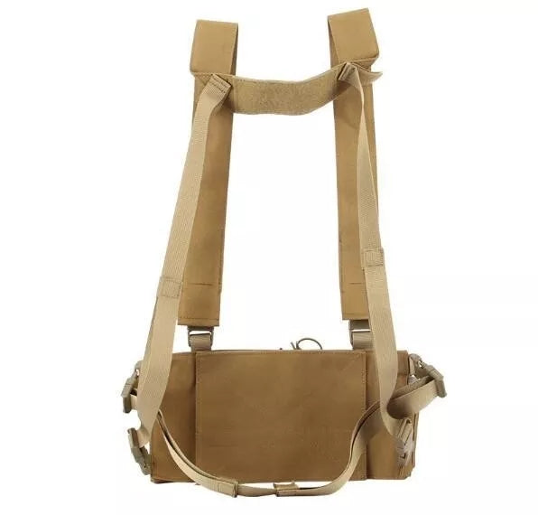 Tactical MOLLE D3 Chest Rig Vest - Adjustable Military Plate Carrier for Airsoft, Hunting & Outdoor Adventures