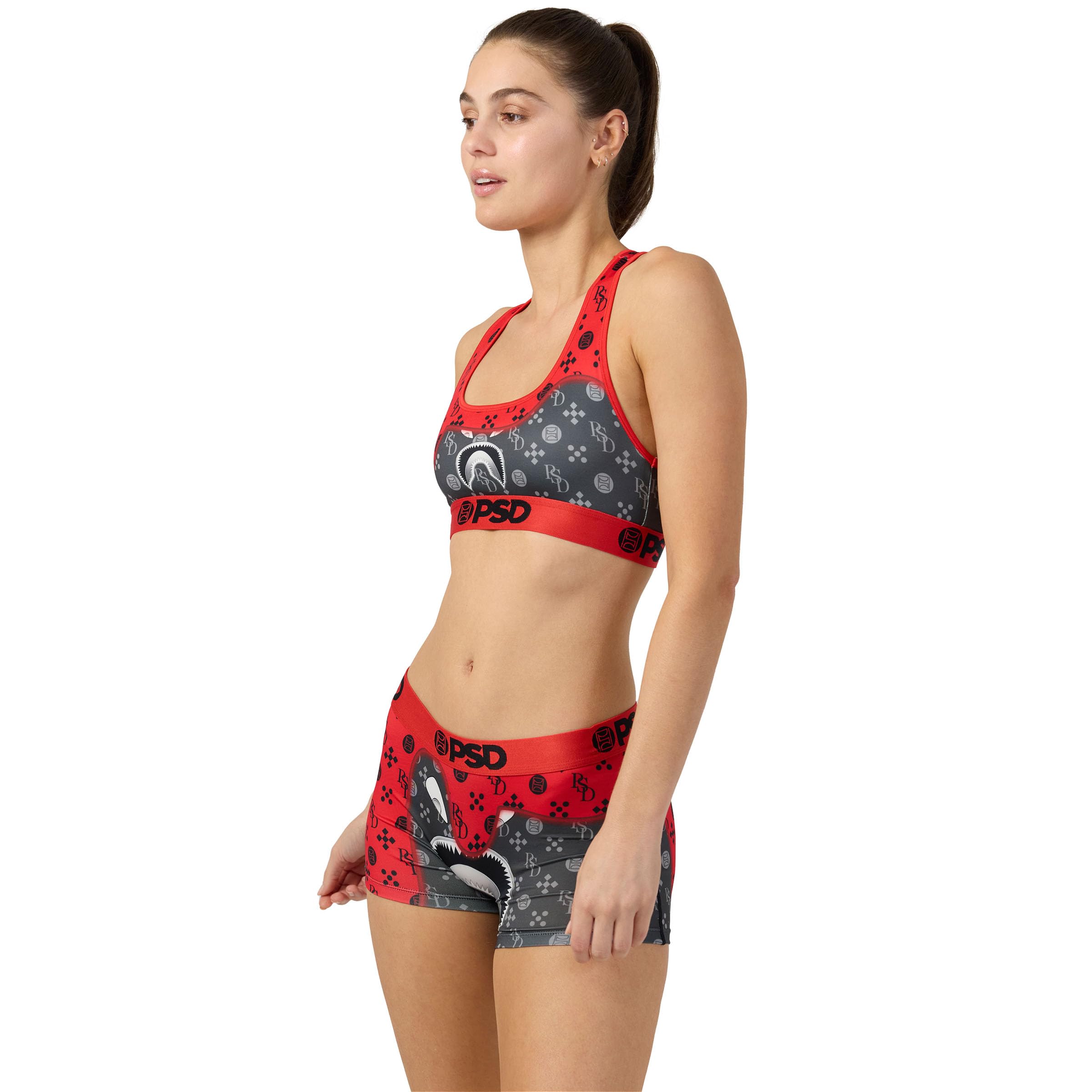 PSD Women's Warface High Support Sports Bra - Racerback Workout Bra with Breathable Microfiber for Running, Yoga & Gym | Comfortable Fitness Apparel for Active Women