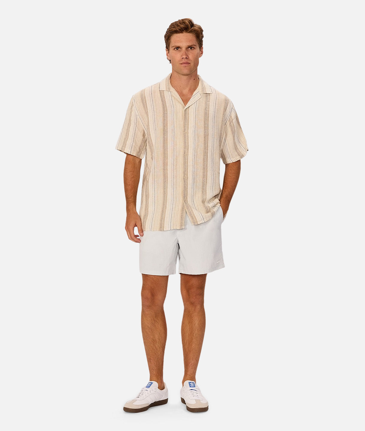 The Estebes Linen Short Sleeve Shirt for Men - Breathable & Lightweight Summer Casual Wear - Perfect for Beach, Travel & Outdoor Activities