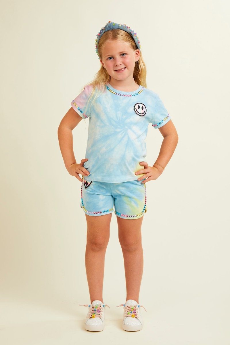 Stylish Hazel Tie Dye Top and Shorts Set for Women | Trendy Matching Outfit for Summer, Beach, and Casual Wear