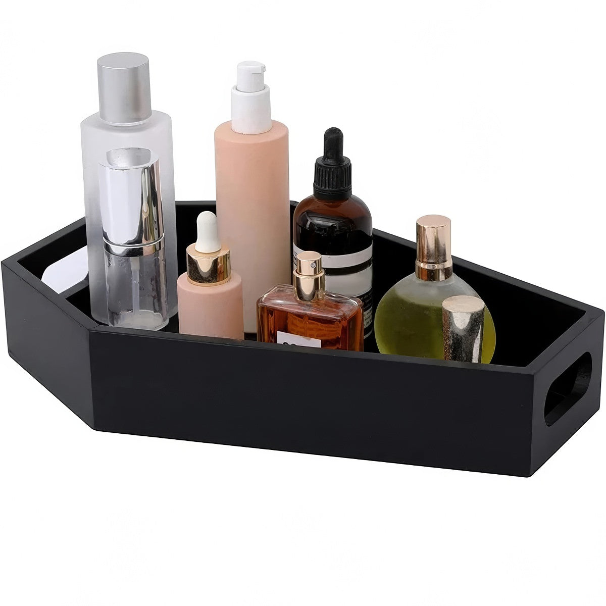 Stylish Black Coffin Storage Tray for Jewelry, Makeup & Organizer | Gothic Home Decor & Halloween Party Supplies