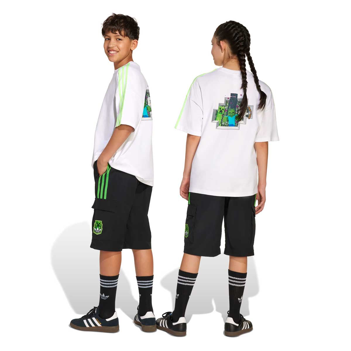 Minecraft Cargo Shorts for Men - Black Gaming Pants with Multiple Pockets | Comfortable Casual Wear for Gaming, Cosplay & Everyday Use
