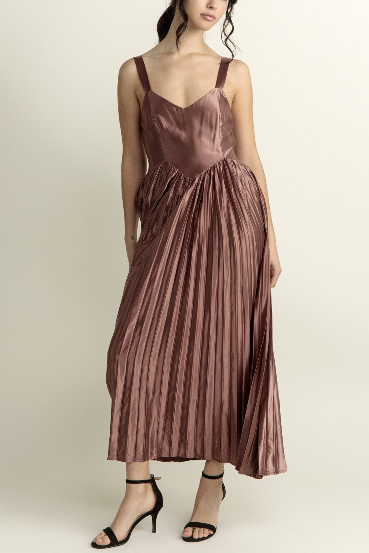 Ember Midi Dress for Women - Elegant Flowy Summer Dress with Pockets, Perfect for Beach, Wedding & Casual Wear