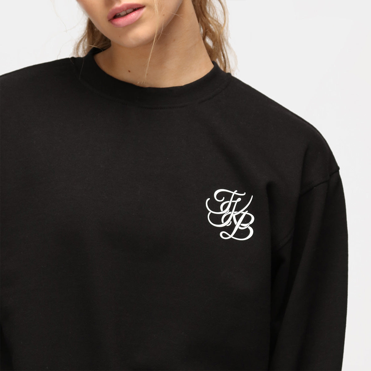 TKB Black Unisex Sweatshirt - Comfortable Cotton Pullover Hoodie for Men & Women | Perfect for Casual Wear, Gym, and Outdoor Activities