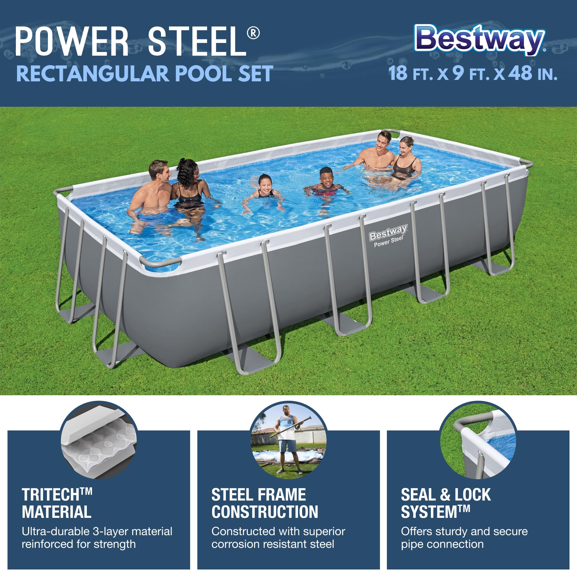 Bestway Power Steel 18' x 9' x 48