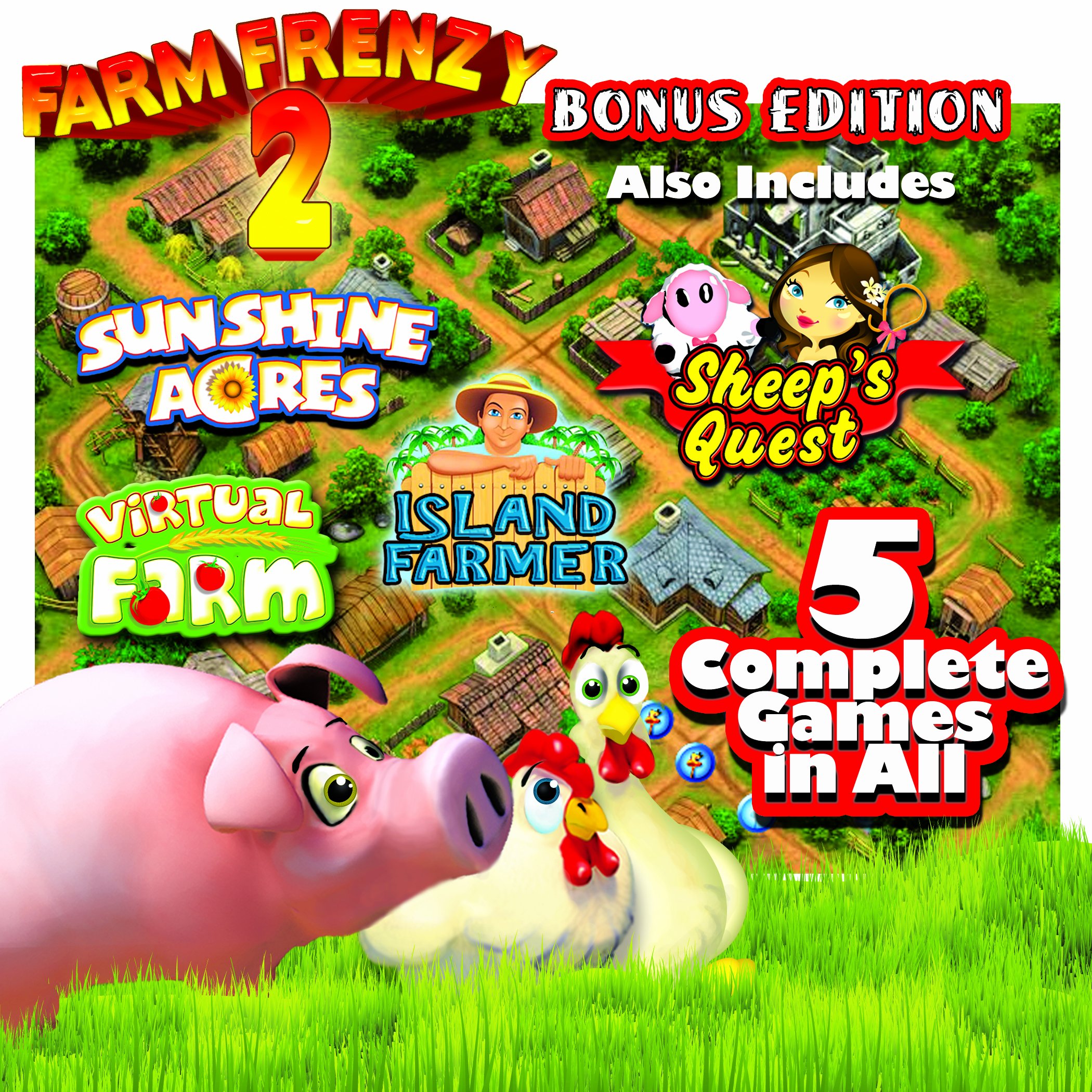 Farm Frenzy 2: Bonus Edition - 5 Exciting Barnyard Games for Family Fun and Stress Relief