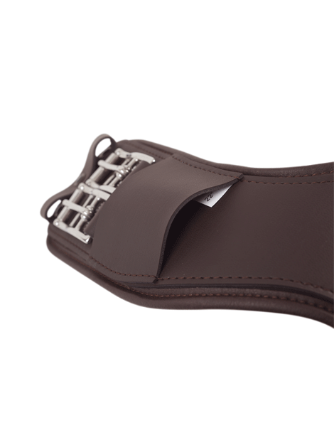 Prolite Dressage Girth for Horses - Premium Leather Equestrian Girth with Elastic Ends - Perfect for Training, Competition & Everyday Riding