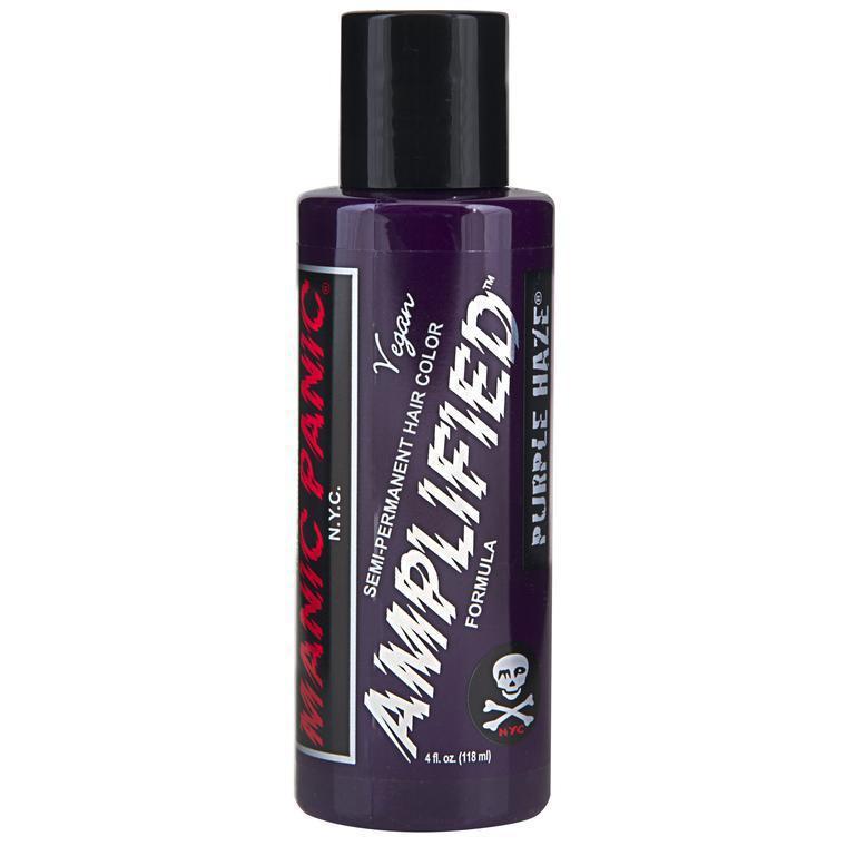 Manic Panic Amplified Semi-Permanent Hair Dye - Vibrant Purple Haze (4oz) for Bold Fashion & Creative Hair Styling - Perfect for Parties, Cosplay & Self-Expression