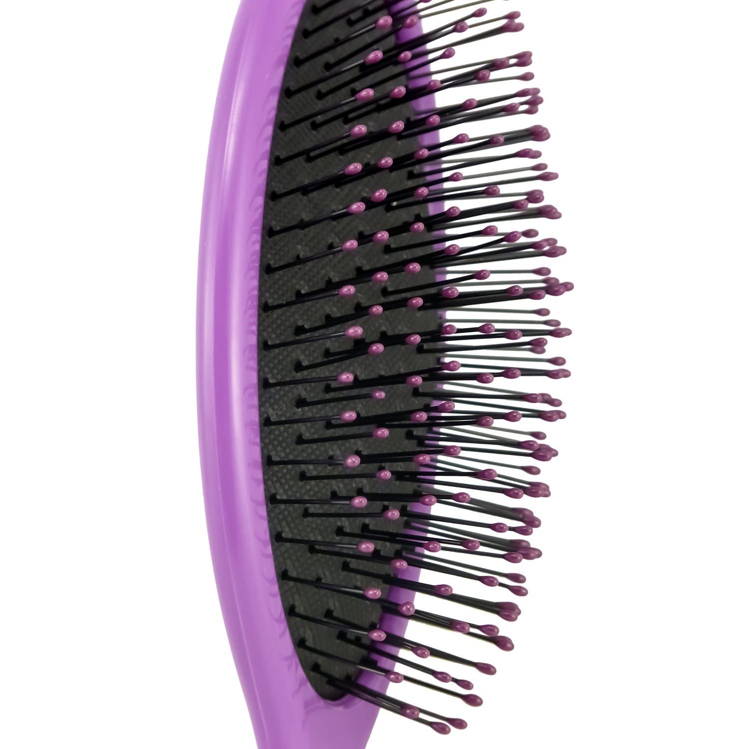 Premium Boar Bristle Hair Brush with Cushion Base for Shine & Volume - Detangling & Styling Brush for Women & Men - Perfect for Home, Travel & Salon Use (Pack of 1, Colors May Vary)