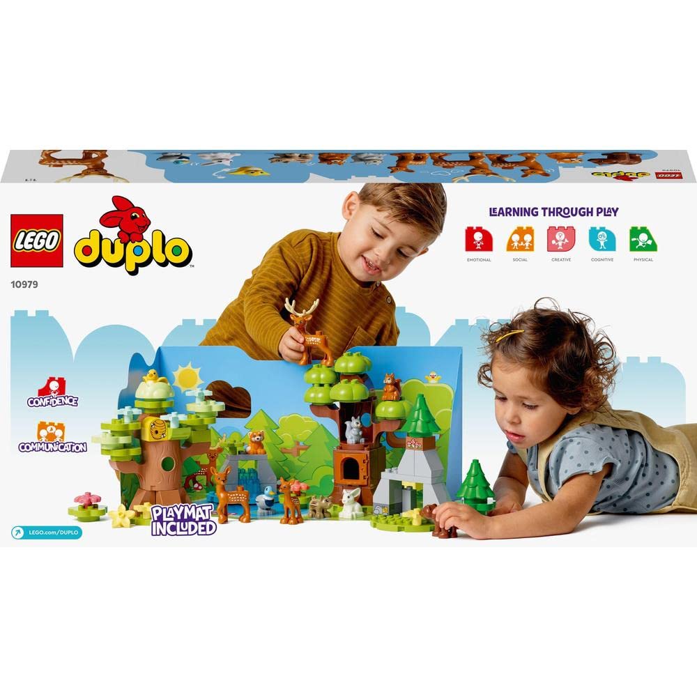 LEGO Duplo Wild Animals of Europe - Educational Building Blocks for Toddlers - Perfect for Preschool Learning & Creative Play
