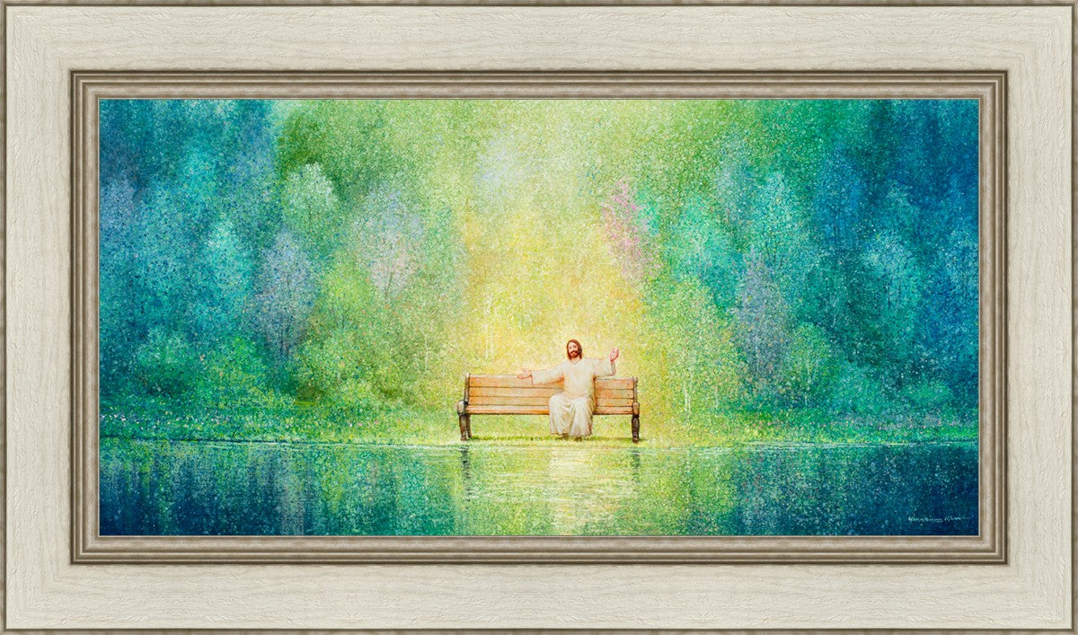 Come Unto Me and I Will Give You Rest - Inspirational Christian Wall Art for Home Decor & Church - Perfect for Bedroom, Living Room & Office