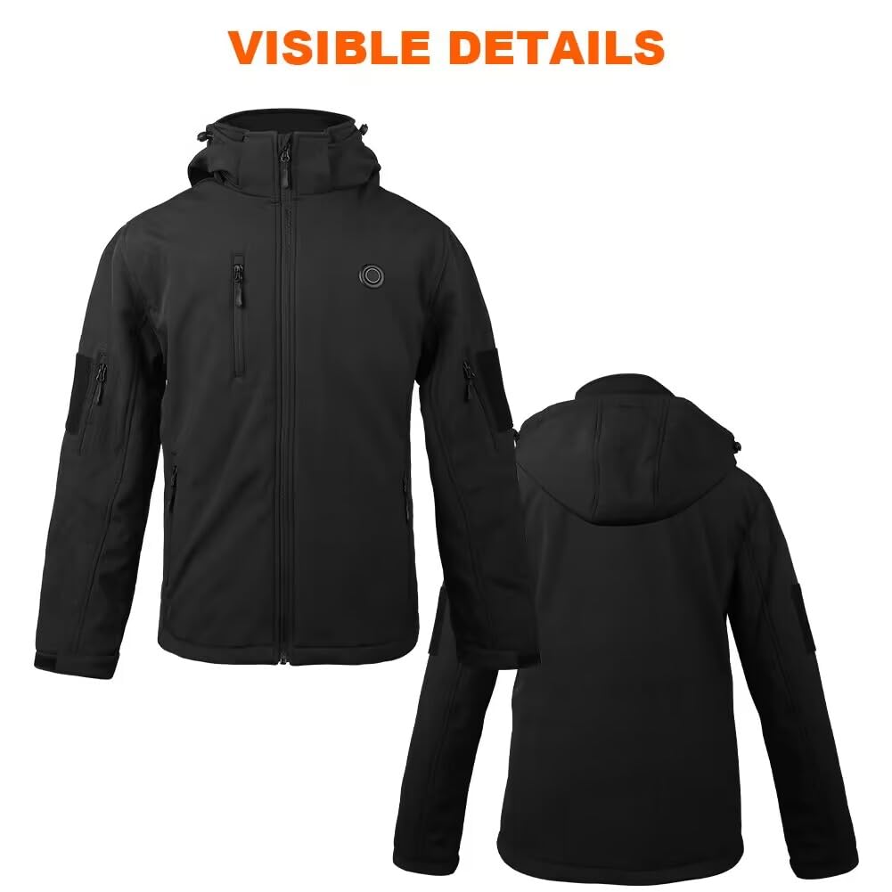Women's Heated Jacket with Rechargeable 12000mAh Battery - Waterproof Windproof Winter Coat with 3 Adjustable Heating Levels | Perfect for Skiing, Snowboarding & Outdoor Activities