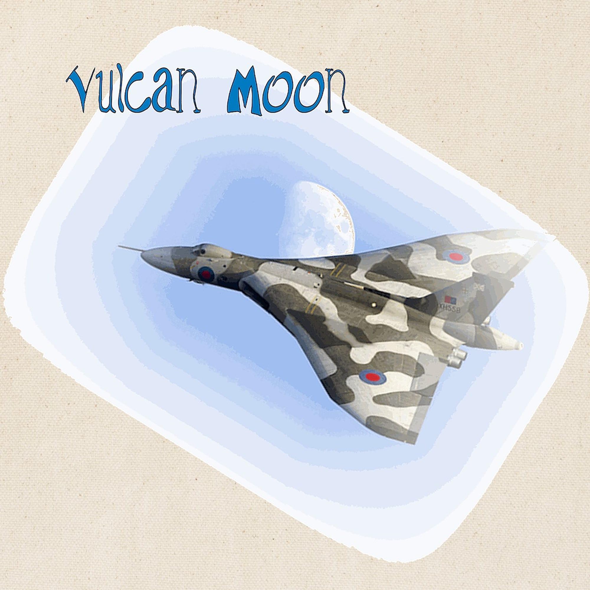 Vulcan Moon Tote Bag - Natural Canvas Reusable Shopping Bag for Groceries, Beach & Everyday Use | Eco-Friendly & Durable