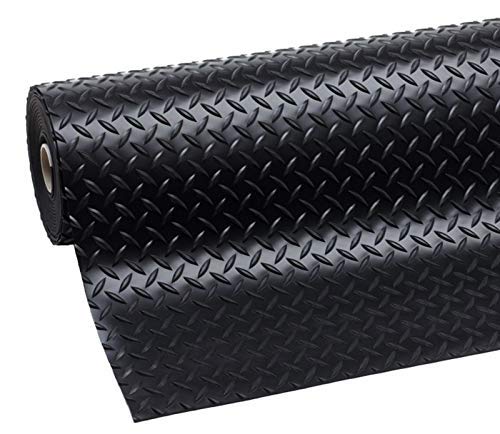Premium Diamond Plate Floor Mats - Heavy Duty Vinyl Runner Mats 3/16